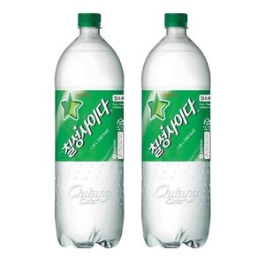  칠성사이다 1.5L x 2개 탄산음료