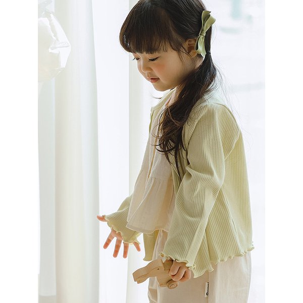 여리함을 더했죠 - 아기 물결가디건