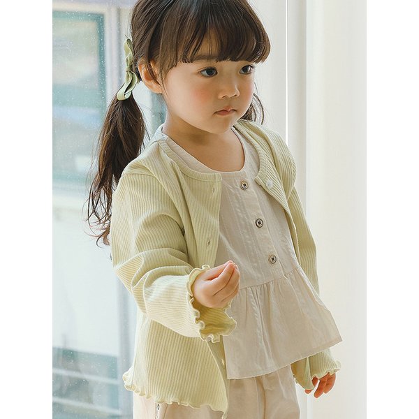 여리함을 더했죠 - 아기 물결가디건