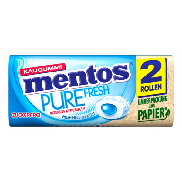멘토스 Mentos 무설탕 츄잉껌 프레쉬 민트 자일리톨 31g