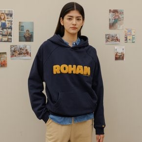 Buccle lettering hoodie_Navy