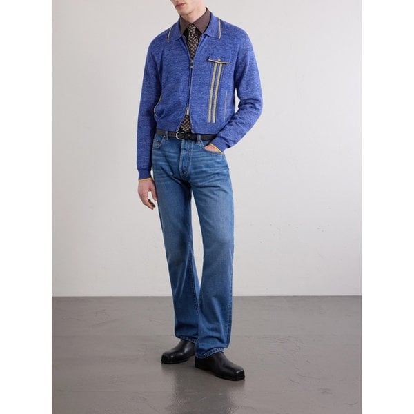 로고 아플리케 스트레이트 레그 진 46376663163057554