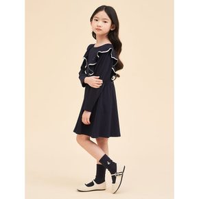 *SSG몰특가*[BEANPOLE KIDS] 24SS 골지 프릴 포인트 원피스 (2종 택1)