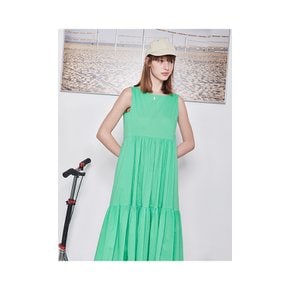 TROPICAL SLEEVELESS DRESS_GREEN [U2M0O60642]