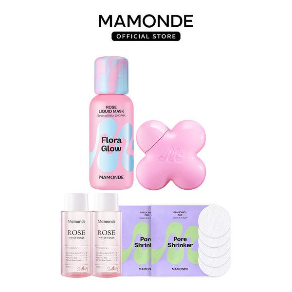 플로라 글로우 로즈 틴티드 선 세럼 35ml + 마스크 80ml