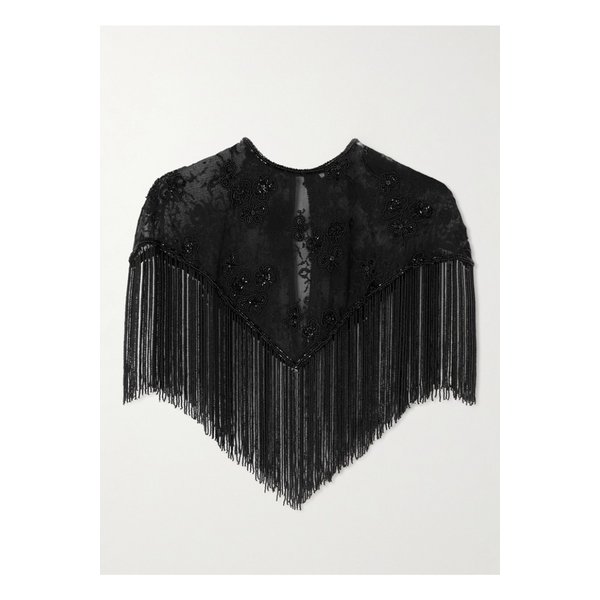 알릭스오브보헤미아 플루 나이트 라이드 크리스탈 장식 코튼 튤 케이프 46376663162914980