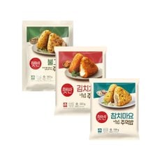 햇반 쿡반 주먹밥 500g 불고기 x1개+김치치즈 x1개+참치마요 x1개