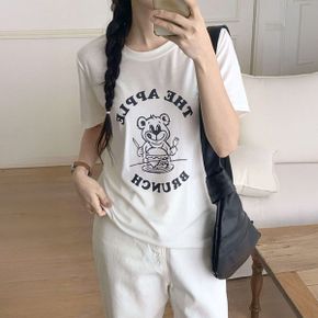 잇츠 베어 프린팅 반팔 티셔츠_P392161799