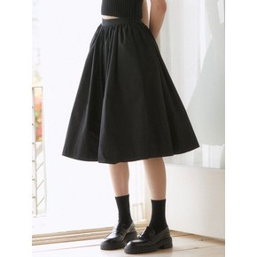 Pleats skirt (black)