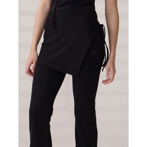 DGDP 레이어드 랩스커트 블랙