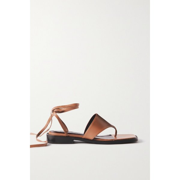 스타우드 Alexandre Lace-up Leather Sandals 탠 브라운 38063312420908195