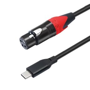 XLR 3핀 암 to C타입 녹음용 마이크 변환 케이블 3M 노트북 스마트폰 연결 SMC303