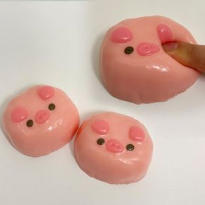 찰싹모찌꿀꿀이 돼지 샤오홍슈 슬랑이 말랑 스퀴시볼_P426502294