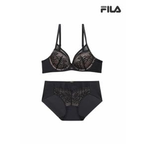 프레스티지 레이스 블랙 브라 팬티 세트  FI4BAF1647FBLK 2SKU _P357263948