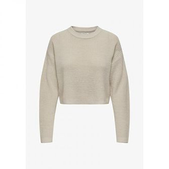 이스퀘어 3742729 ONLY MALAVI L/S CROPPED NOOS - Jumper pumice stone