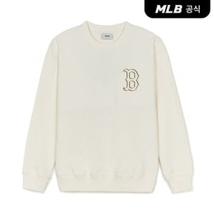 MLB [코리아공식] 베이직 메가로고 오버핏 맨투맨 BOS (Cream)