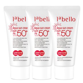 아쿠아 워터프루프 썬크림 50ml 3개 SPF50+ PA+++
