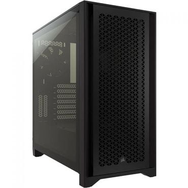  미국 커세어 PC 케이스 CORSAIR 4000D Airf로우 Tempered Glass 미드 Tower ATX with RM750e Pow