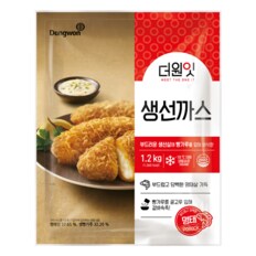 [동원냉장냉동] 더원잇 생선까스 1.2kg x2