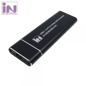 엠지솔루션 인네트워크 IN-SSDM2A(블랙) M.2 NVMe USB 3.1 외장케이스 (SSD미포함)