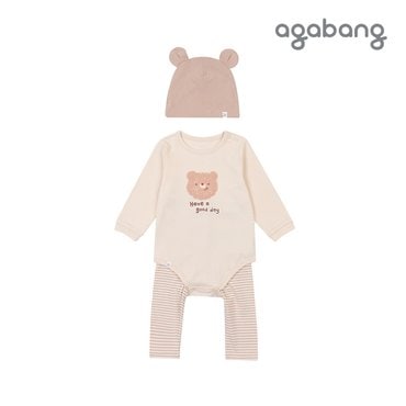 아가방 뽀글이바디수트세트(모자)(BEIGE)_01P51750521