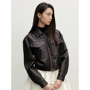 ECO LEATHER JACKET_TT4W009BR