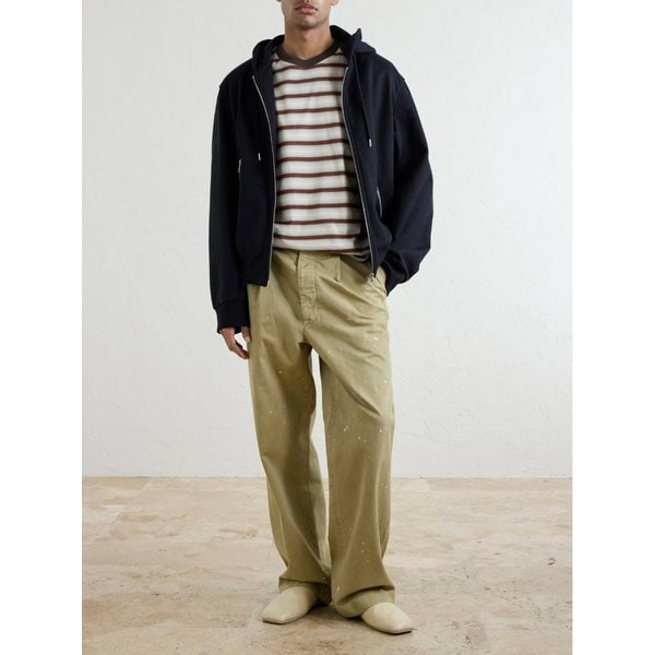 와이드 가먼트 다이드 코튼 치노 46376663162971236