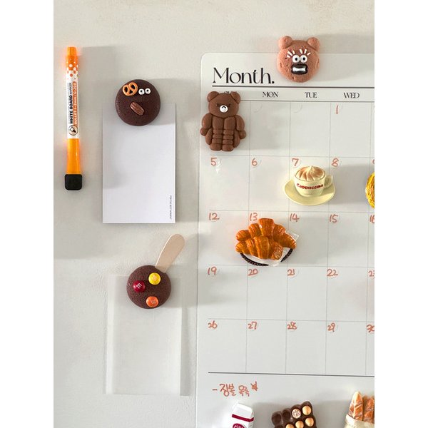 쿠키 베어 마그넷 냉장고 자석 6type