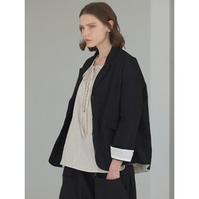 vintage linen basic jacket