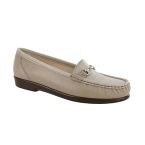 3993067 Sas Womens Metro Shoes - Narrow In Taupe/linen Web