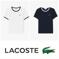 라코스테 25SS 여성  링거 티셔츠  TF901E-55G