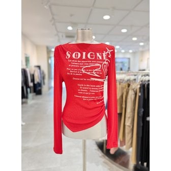 에고이스트 [부산점] 그래픽 포인트 언발 밑단 슬림 TS EQ4CL064