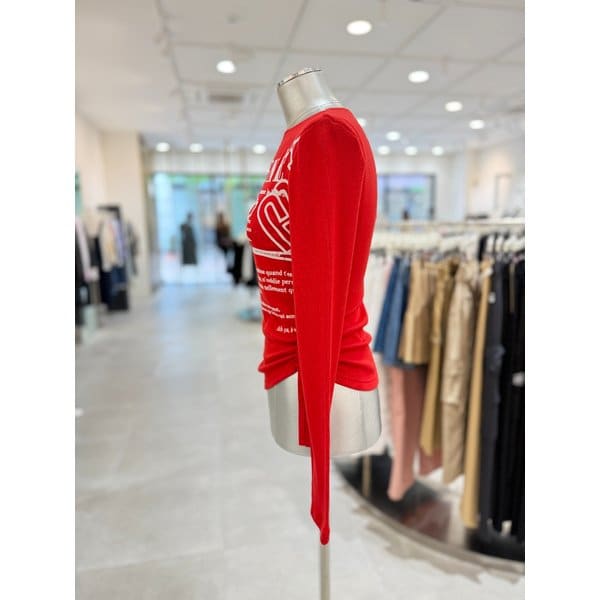 [부산점] 그래픽 포인트 언발 밑단 슬림 TS EQ4CL064