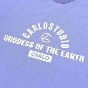 [까를로] CARLO Studio Logo T-shirts Light Purple (S8438266)