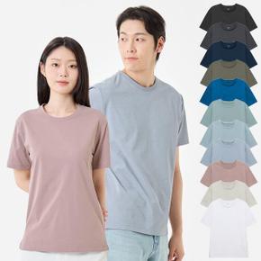 하루비나 소프트 쿨 라운드티셔츠 쿨론 기능성티 남여공용 S~4XL 빅사이즈 냉감 단체티