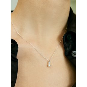 [진주귀걸이 2종 증정][모이사나이트] Moissanite pearl necklace