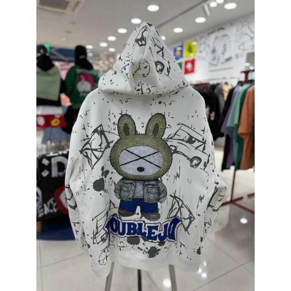 [여주점] 기모토끼낙서 후드티 JGZZ30C24