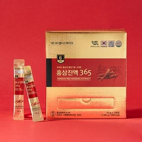 웰니스바이오 6년근 홍삼 진액 365 스틱 10g,100포