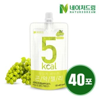 NS홈쇼핑 [네이처드림] 맛있게 배부른 곤약젤리 샤인머스캣 130g 20포 x  2박스..[26744685]