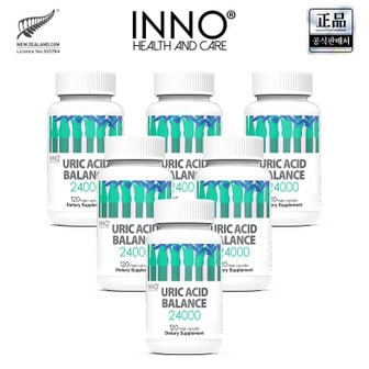 이노헬스 앤케어 유릭 애시드 밸런스 24000 120정 6개 뉴질랜드 요산 샐러리 쐐기풀 URIC ACID