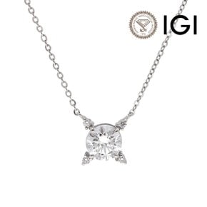 IGI 1.09ct E VVS2 18k 랩다이아몬드 1캐럿 트리벳 펜던트