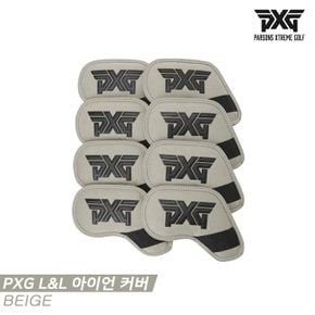 [카네정품]2023 PXG L&L 아이언 헤드커버[베이지][남여공용][1SET/8PC]