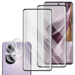 Wigsii OPPO Reno10 Pro OPPO Reno10 Pro 5G 2 + 2 [ AGC 9H 0.26mm 대응 5G용 유리 필름 [2+2장