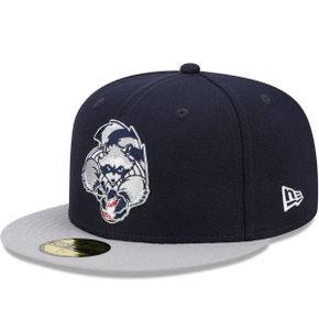 4874391 New Era Mens Navy/Gray Hudson Valley Renegades Marvel x Minor League 59FIFTY Fitte