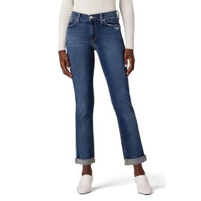 4527121 Hudson Jeans Nico Mid-Rise Straight Ankle (w/ Rolled Hem) in Elemental
