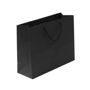 무지 가로형 쇼핑백(블랙)(24x17cm)/종이쇼핑백
