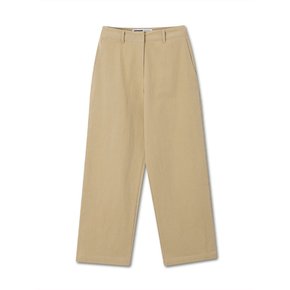 SOFT TWILL CHINO PANTS SAND BEIGE