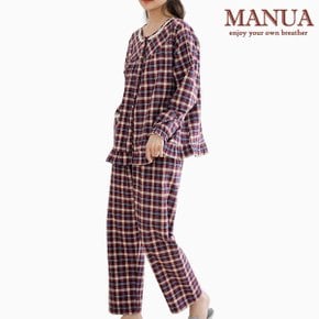마누아 프릴 여성 소프트 파자마 잠옷세트 JXWNX843