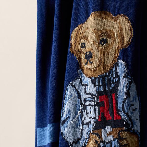 랄프 로렌 데님 폴로 베어 스로우 블랭킷(HMPOBEDHR220089410)