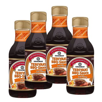 기꼬만 [해외직구] Kikkoman Teriyaki BBQ Sauce 꼬꼬만 데리야끼 바베큐 소스 250ml 4병